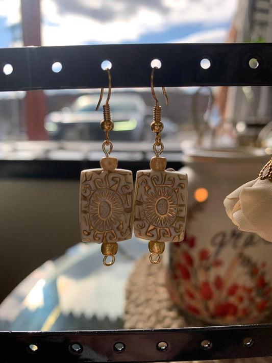 Gold Detailed BOHO Earrings